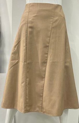 PEODE DESIGN DIAGONAL SEAMS SKIRT TAUPE