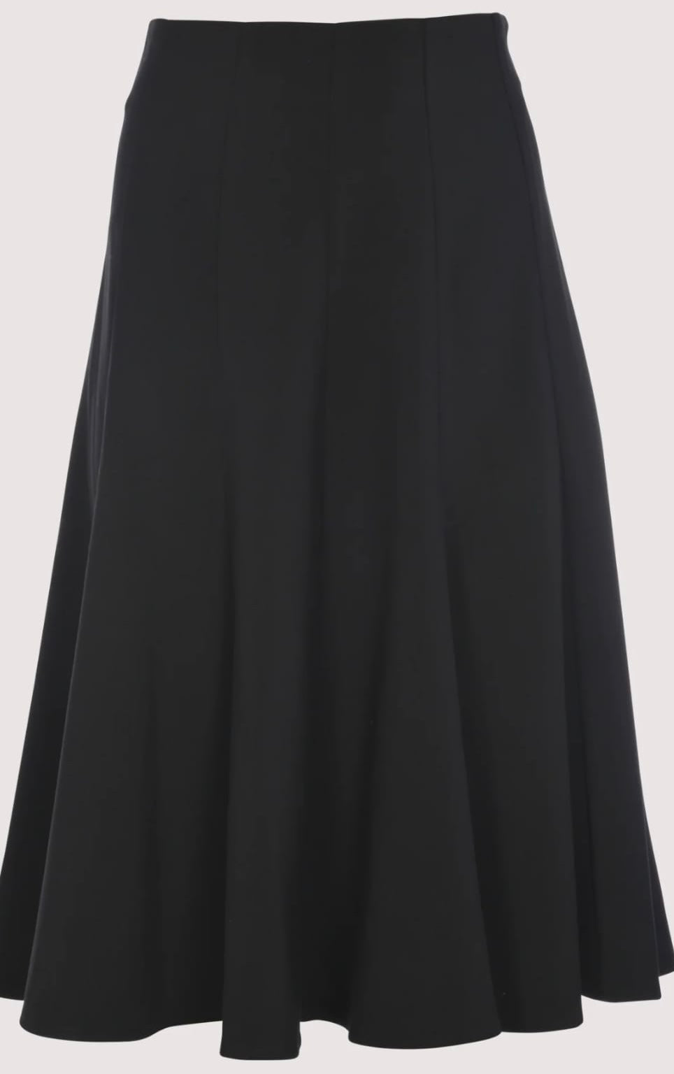 GEORGETTE PANEL SKIRT MIDI BLACK