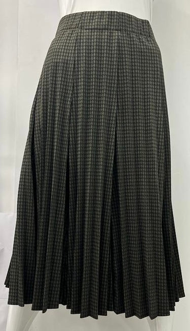 HIGH THE COLLECTION HOUNDSTOOTH MESSY PLEATS BLACK/GREEN