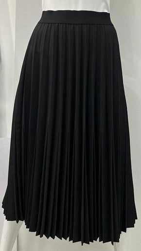 SCIACCA DOUBLE PLEATED SKIRT-LONG BLACK