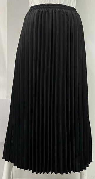 CLASS COLLECTION PLEATED TEXTURED SKIRT-MIDI BLACK