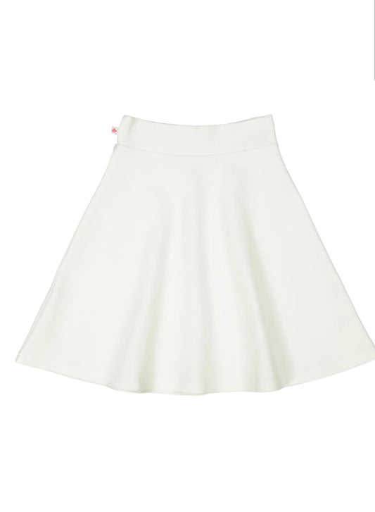 THREE BOWS PONTE SKIRT 27 INCHES WINTER WHITE