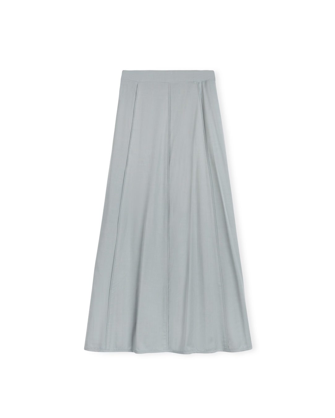 SLATE DETAILED PANELED SKIRT-MIDI BLUE