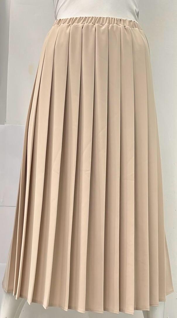 CLASS COLLECTION LOOSE PLEATS SKIRT BEIGE