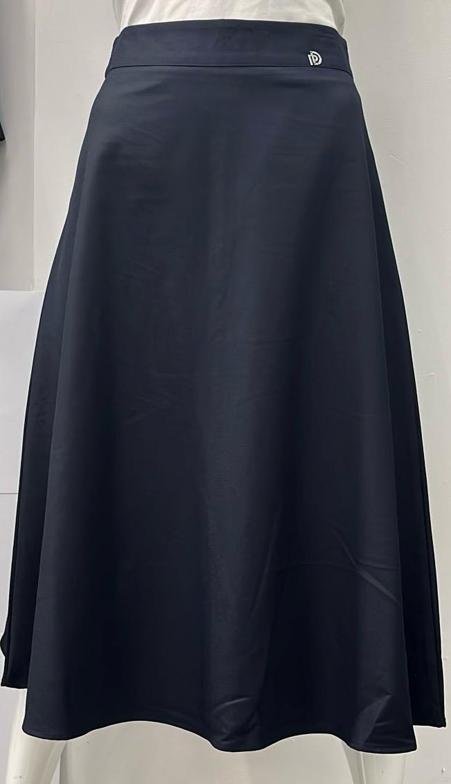 PEODE DESIGN A-LINE CIRCLE SKIRT-29" NAVY