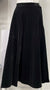 MAXMRKT FLAIRY VELVET SKIRT W SIDE BUTTON & ZIPPER-MIDI BLACK