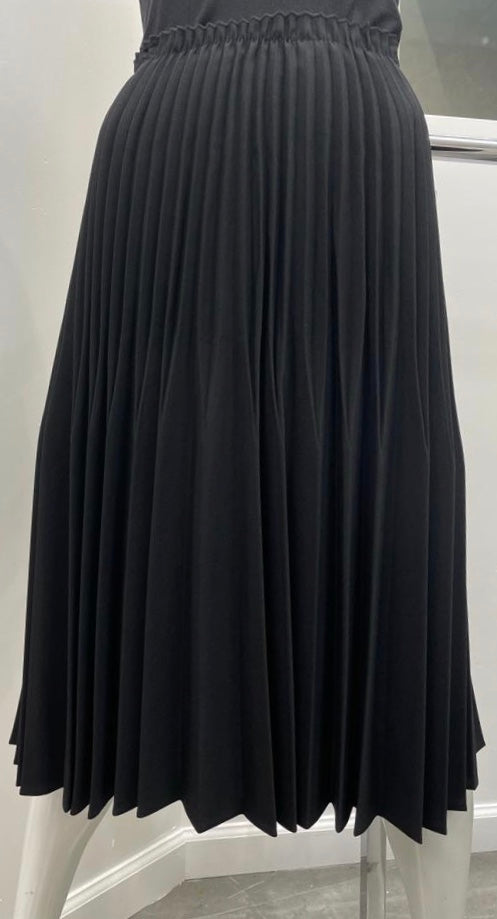 SAMS FASHION FASHION PLEATED SKIRT BLACK