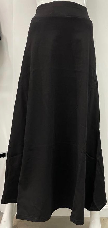 24/7 PONTE MAXI SKIRT BLACK