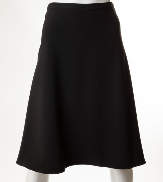 PANIZ A-LINE SKIRT 25" BLACK