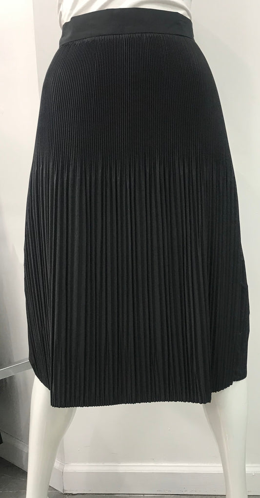 CARLUCCI CRYSTAL PLEATED SKIRT BLACK