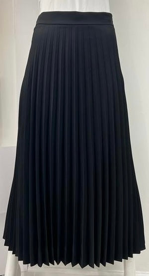 CARLUCCI PLEATED SKIRT-MIDI BLACK