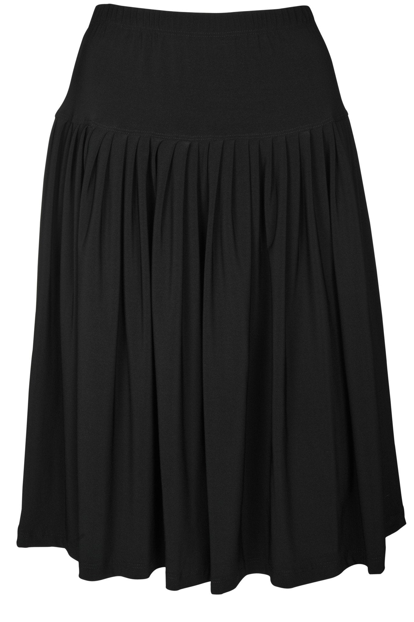 JUNEE PLEATED POLY SKIRT BLACK