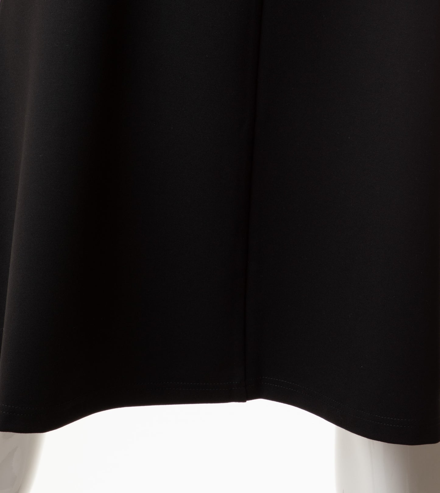 HONEYSEED PONTE A-LINE SKIRT 25" BLACK