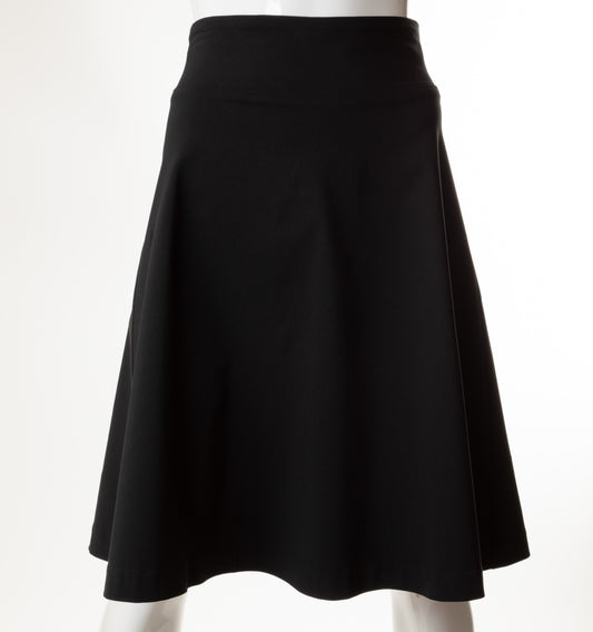 IMPACT A-LINE SKIRT W WAISTBAND 27" BLACK